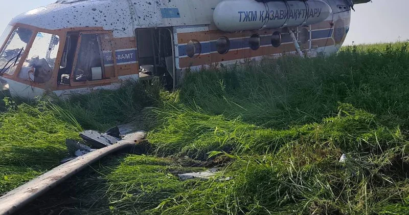 Павлодарда тікұшақ апатқа ұшырады: Бортта 13 адам болған