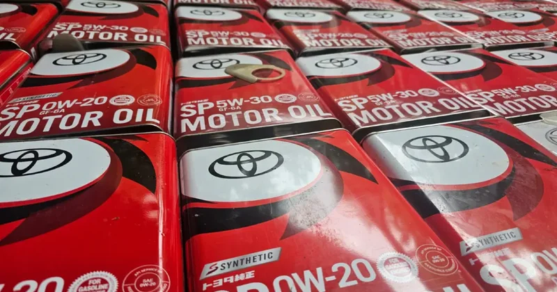 Контрафактные моторные масла под брендами Toyota и Lexus продавали в Шымкенте