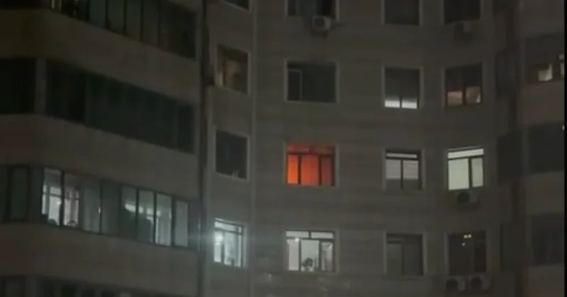 В ЖК Гаухартас в Алматы загорелась квартира