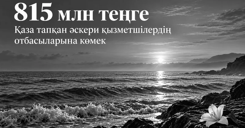 Қазақстандық кәсіпкерлер қаза тапқан әскерилердің отбасыларына 815 млн теңге бөледі