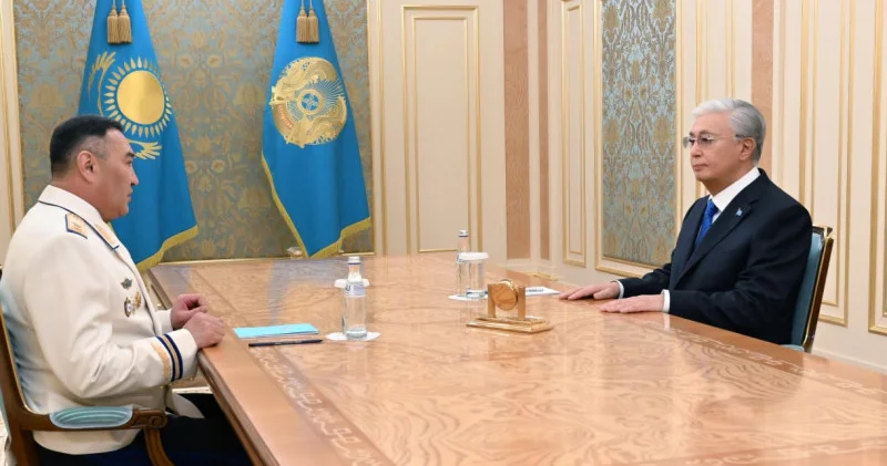 Тоқаев ҰҚК төрағасы Ермек Сағымбаевты қабылдады