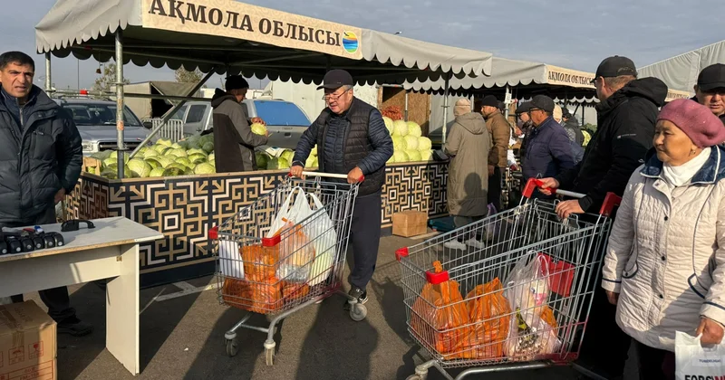 Астанадағы ауыл шаруашылығы жәрмеңкесінде ақмолалықтар 500 тоннаға жуық өнім саудалады