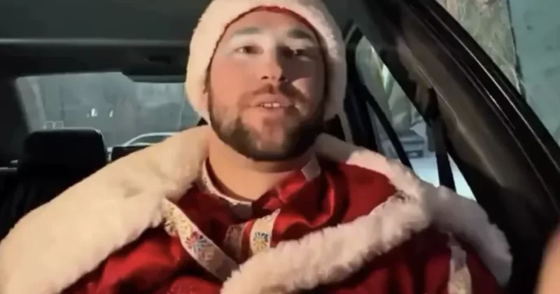 Деда Мороза спутали с попрошайкой в Караганде и забрали в полицию