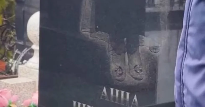 Женщина установила себе памятник на кладбище Бишкека при жизни