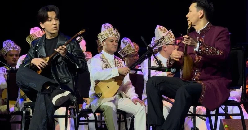 Димаш выступил на творческом вечере Абылая Тлепбергена