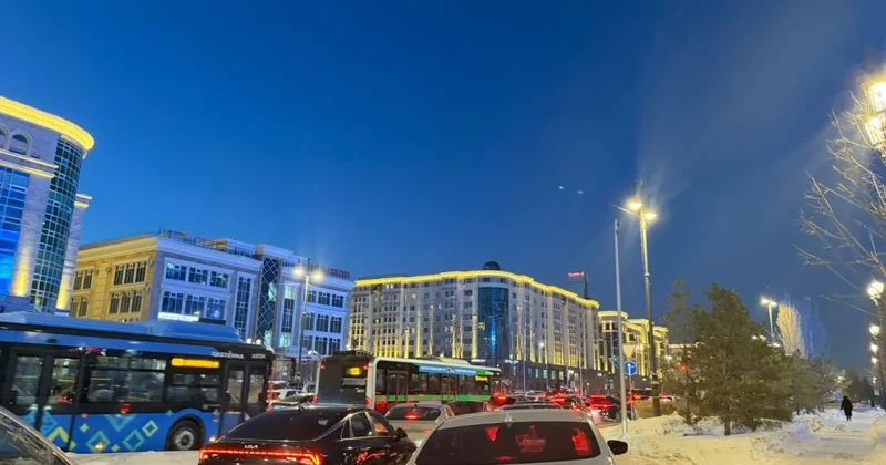 Астана утонула в пробках вечером 26 февраля
