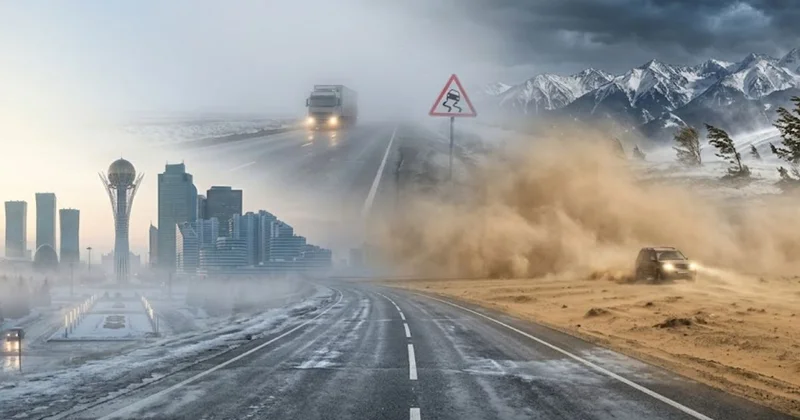 Қатты жел және шаңды дауыл: 26 наурызда Қазақстанның кей өңірінде ауа райы бұзылады
