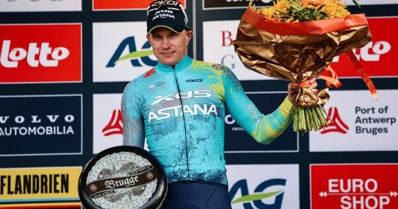 Астана велокомандасының мүшесі Бельгияда өткен жарыста үздік үштікке енді