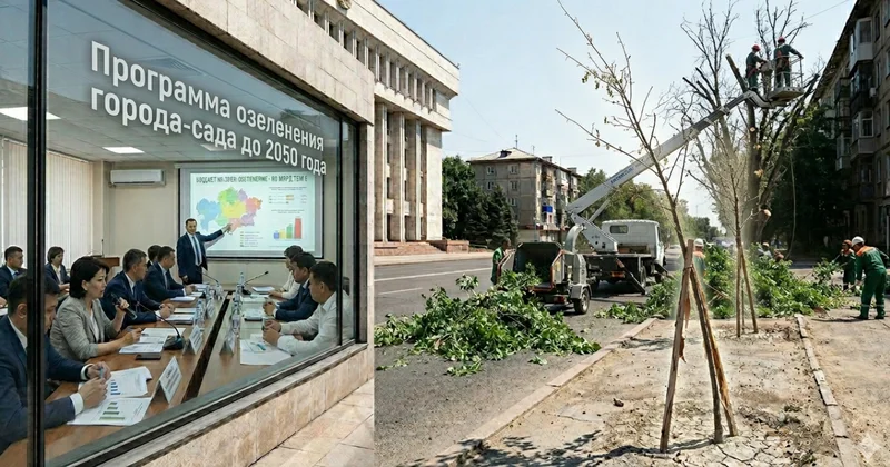 Посадили и забыли: куда в Алматы пропадают сотни тысяч деревьев?