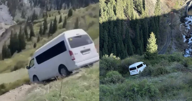 Алматы облысының тауларында туристік автобус шатқалға құлап кетті