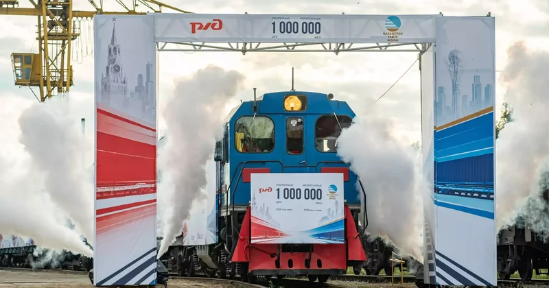 Ресей Қазақстан Қытай бағдары бойынша миллионыншы контейнер жөнелтілді