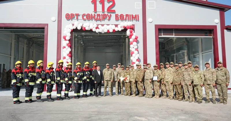 Алматы облысындағы Жібек жолы ауылында жаңа өрт сөндіру депосы ашылды