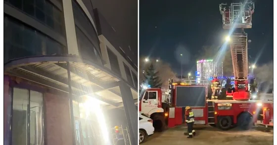 Эвакуировали 60 человек: в Астане загорелась кровля банно гостиничного комплекса