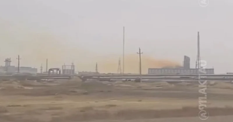 Желтый дым накрыл часть Актау: что произошло (видео)