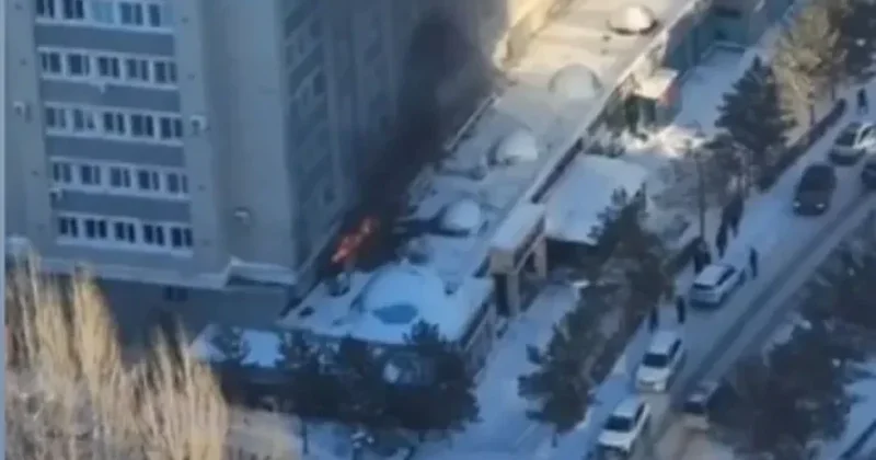 Астанада Дипломат тұрғын үй кешенінің жанында мейрамхана өртенді