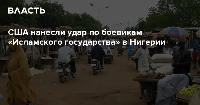 США нанесли удар по боевикам Исламского государства в Нигерии Аналитический интернет журнал Власть