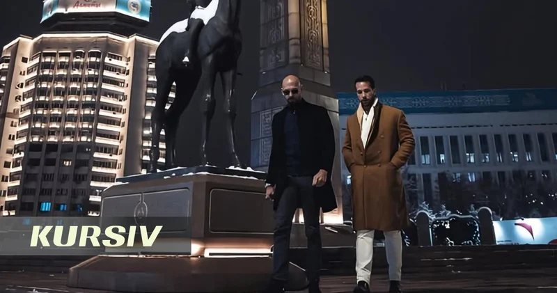 Andrew and Tristan Tate arrive in Almaty