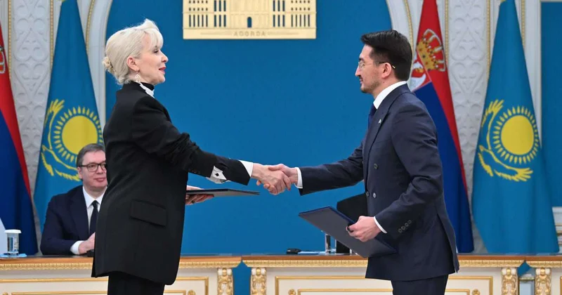 Ряд двусторонних документов подписали Казахстан и Сербия