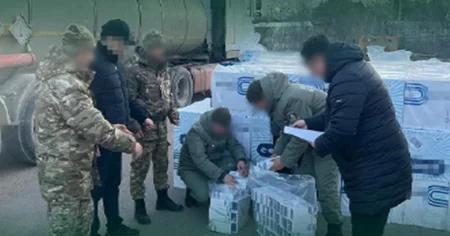 Провоз контрафактных сигарет пресечен в Жамбылской области