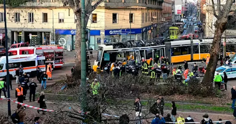 Трамвай сошел с рельсов и въехал в витрину в Милане: двое погибли, десятки ранены (фото, видео)