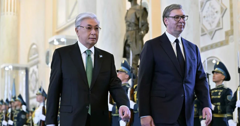 Тоқаев Ақордада Сербия президентін қарсы алды