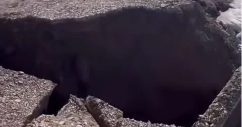 Ақмола облысында қар суы жолды шайып кетті