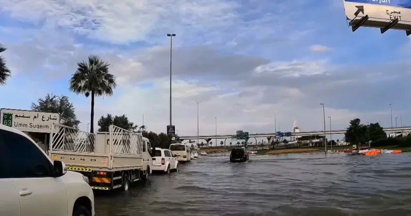 Дубай ушел под воду после ночного ливня