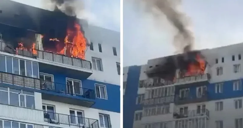 Алматыда Асыл Арман тұрғын үй кешені өртенді