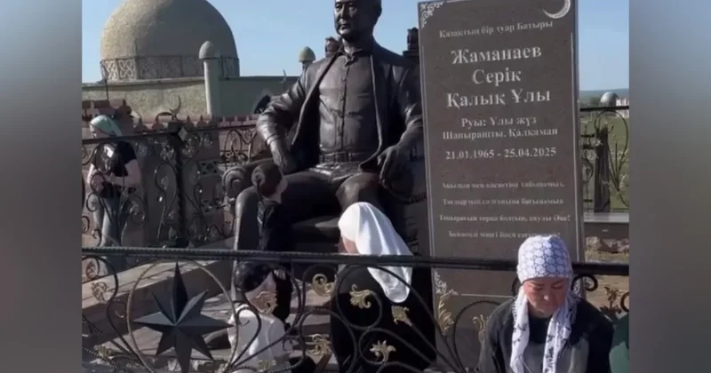 Роскошный памятник появился на могиле вора в законе Серика Головы