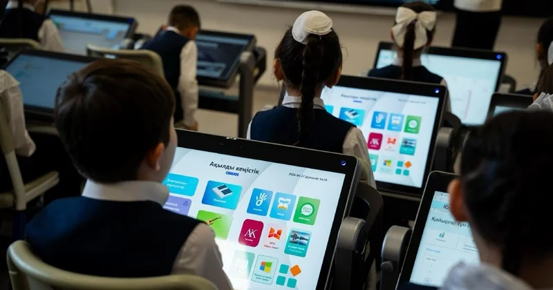 TopIQ Smart Class: Астанада оқушылар смарт парталарда білім ала бастады