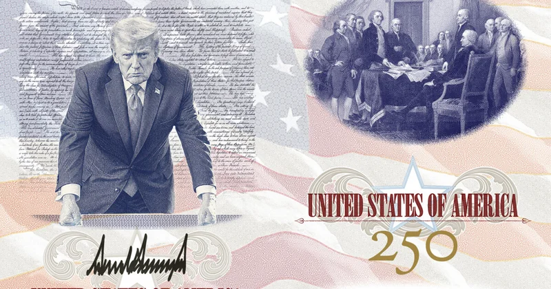 Дональд Трамп өзінің портреті мен қолтаңбасы бар АҚШ тың жаңа төлқұжатын көрсетті
