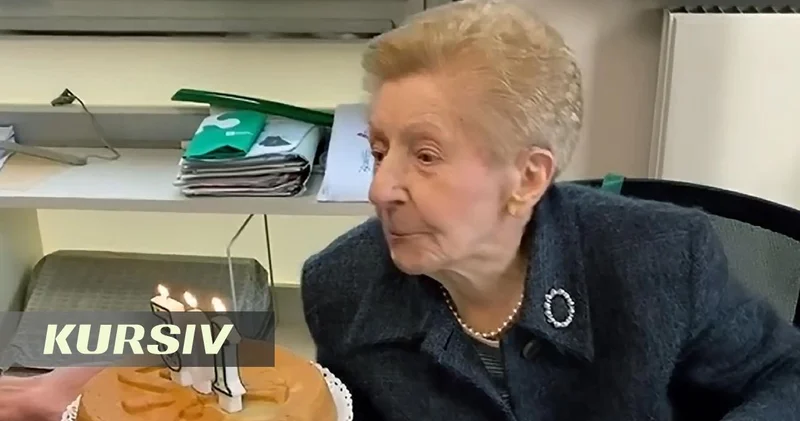 No plans to retire: 105 year old Italian woman celebrates birthday at her workplace