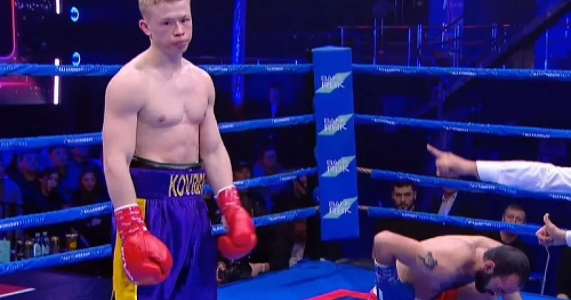 Казахстанец оформил быстрый нокаут на вечере бокса в Алматы