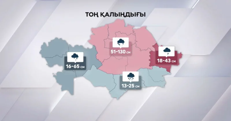 Арқада әжептәуір тоң қатты