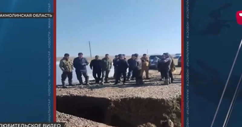 Отремонтированная за 14 млн тенге дорога обрушилась на глазах сельчан в Акмолинской области