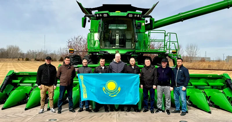 Қостанайда жасалған қуатты комбайн