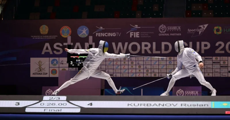 Руслан Курбанов завоевал серебро на чемпионате мира по фехтованию в Астане