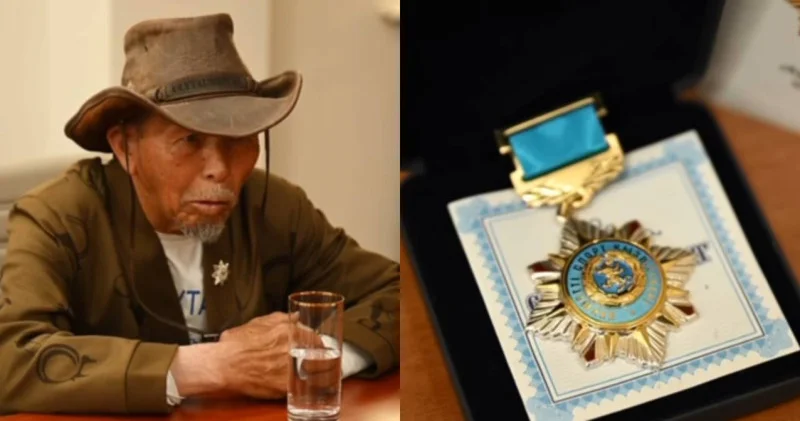 Ұлытаулық 76 жастағы ақсақал Парижге жаяу барып, марапатқа ие болды