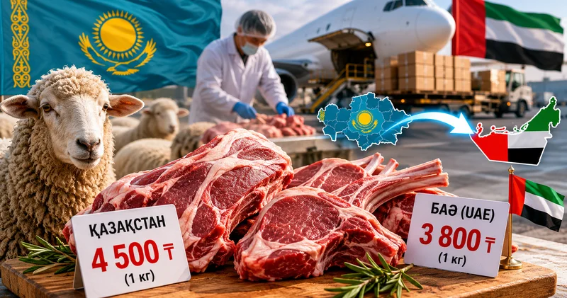 Қазақстан қой етін БАӘ ге ішкі нарықтан арзан бағамен экспорттап отыр