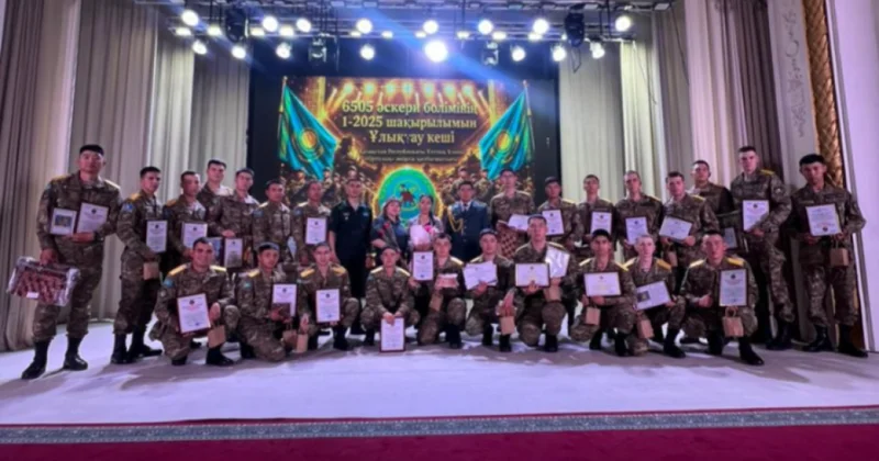 Вечер чествования солдат состоялся в воинской части 6505 Караганды