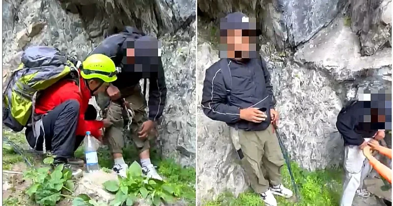 Спасатели эвакуировали двух туристов с Большого Алматинского пика