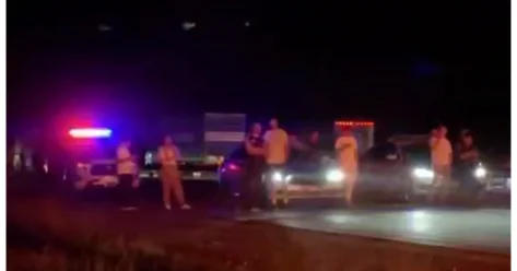 Фура с моторным маслом загорелась в Жамбылской области