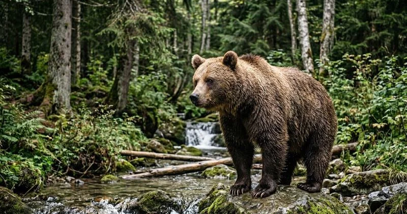 Фотоловушка зафиксировала медведя в Западно Алтайском заповеднике