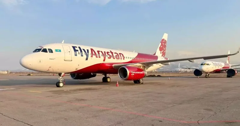 Алматы әуежайында FlyArystan ұшағынан өрт шығып, бір адам зардап шекті