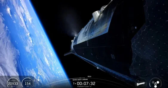 Starship впервые вышел на орбиту Земли