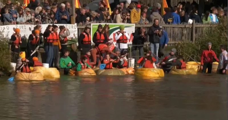 Бельгияда асқабақтар жүзуден жарысты