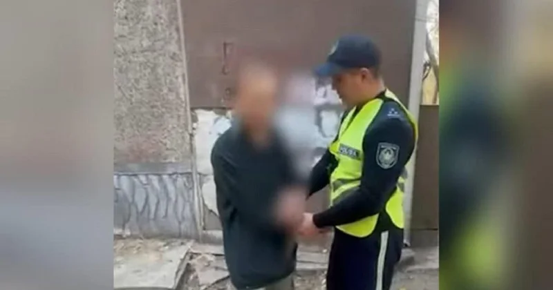 Мужчину под кайфом задержали за нанесение наркорекламы на стены (видео)