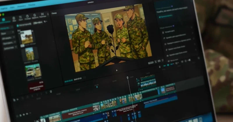 Ұландық сарбаз мультфильм жасады