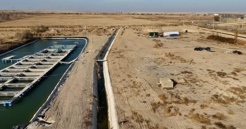 Жылдар бойы су бармаған жерлерге су жетті: Түркістан облысында Найман каналы бетонмен нығайтылды