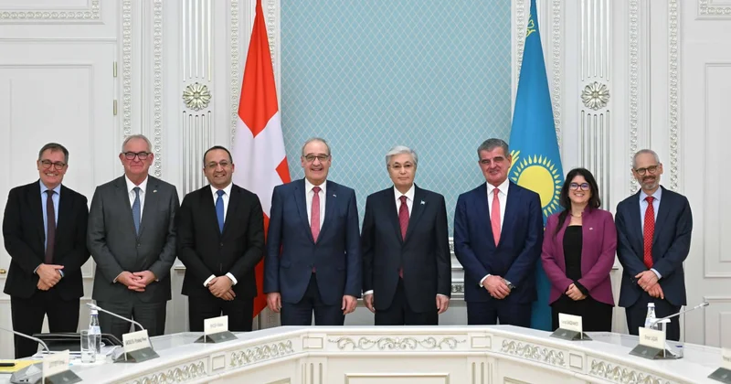 Глава государства провел переговоры с вице президентом Швейцарии